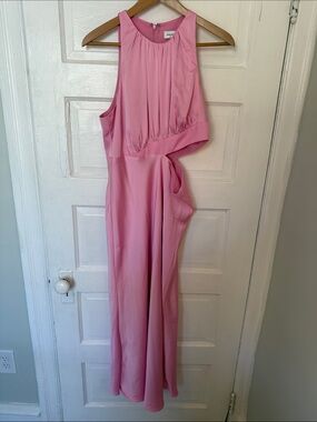 Sheike Pink One-Shoulder Maxi Dress